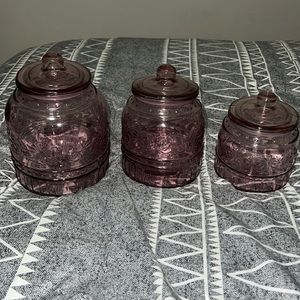 Pioneer Woman Pink Jar Set